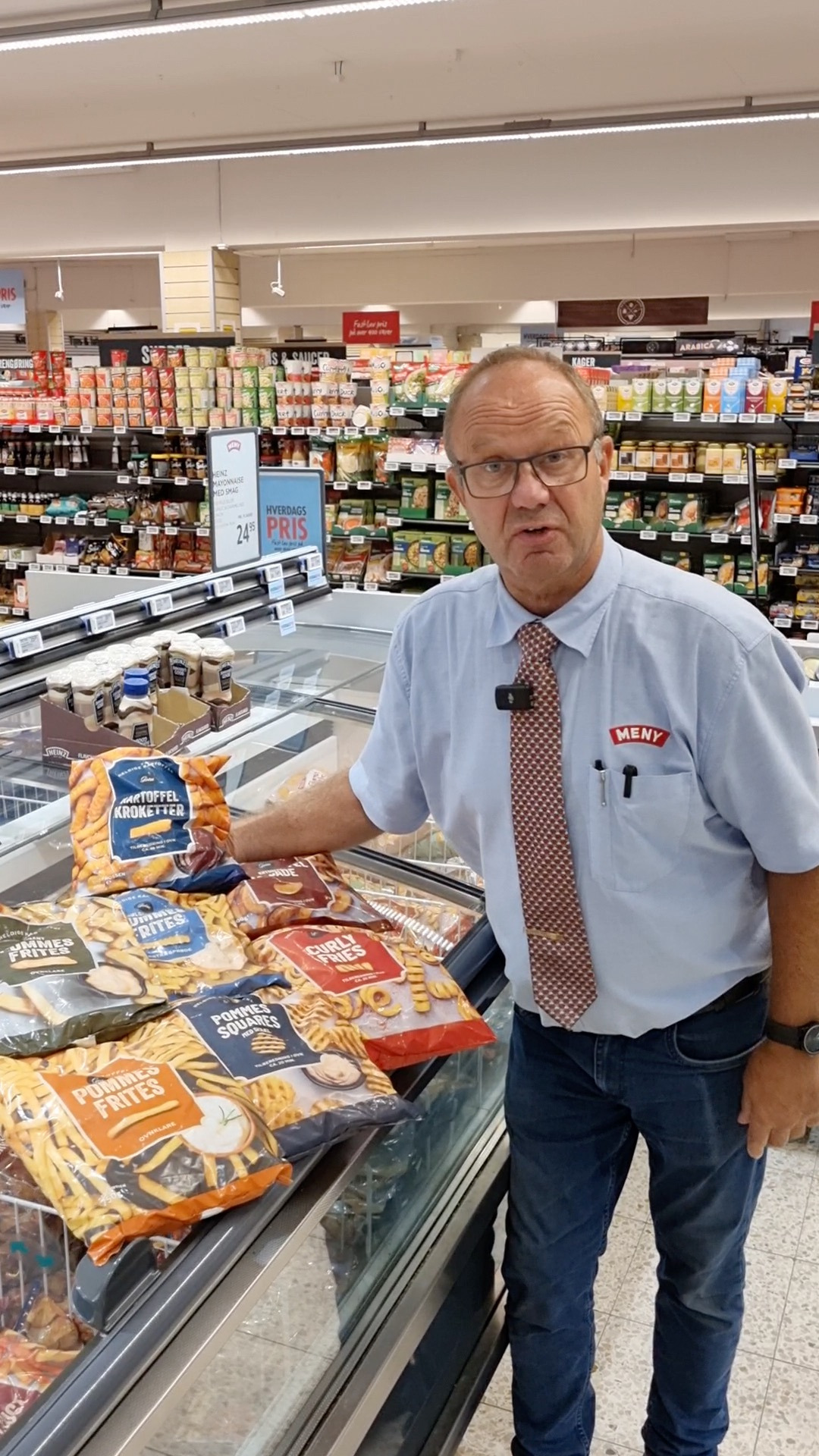 Meny Klarup tilbyder ovnkartofler til 10 kr.