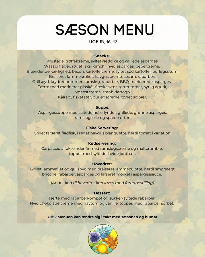 Ny påskemenu klar hos Restaurant Sæson: Book din smagsoplevelse nu