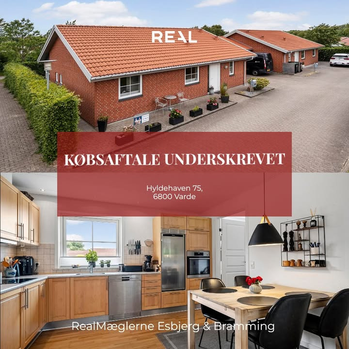 RealMæglerne Esbjerg og Bramming sikrer salg på Hyldehaven 75 i Varde – få en gratis salgsvurdering i dag