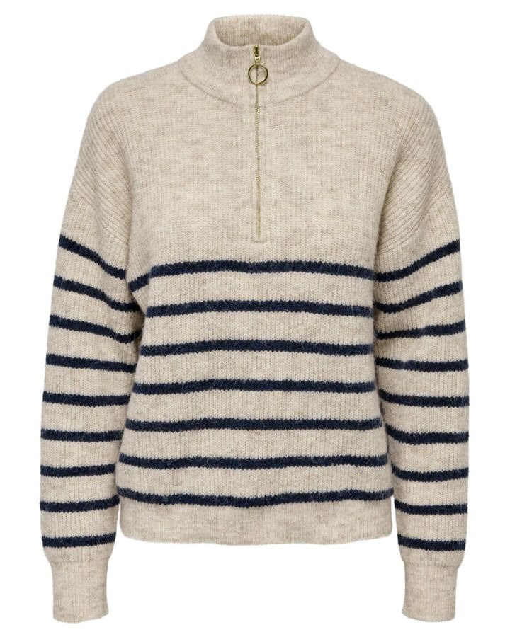 Didrik præsenterer zipper strik fra Only til 299,95 kr.