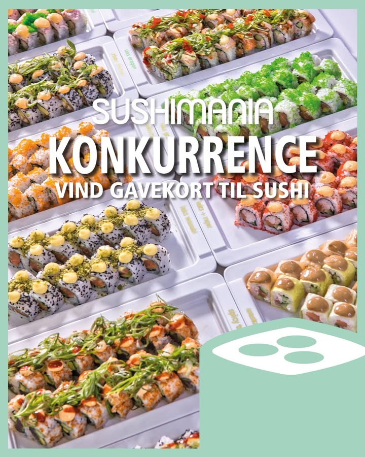 Vind et gavekort og forkæl dig selv med sushi hos Meny Als og SushiMania