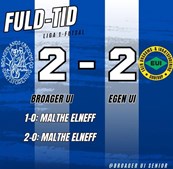 Broager UI og Egen UI deler point i intenst futsalopgør