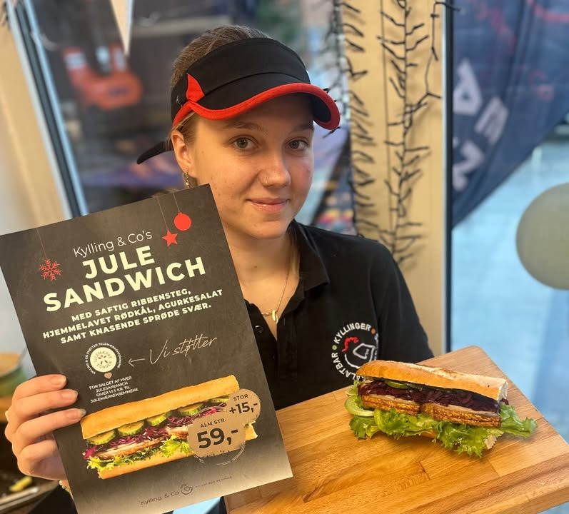 Kylling & Co Holstebro bringer den populære julesandwich tilbage og støtter julemærkehjemmene