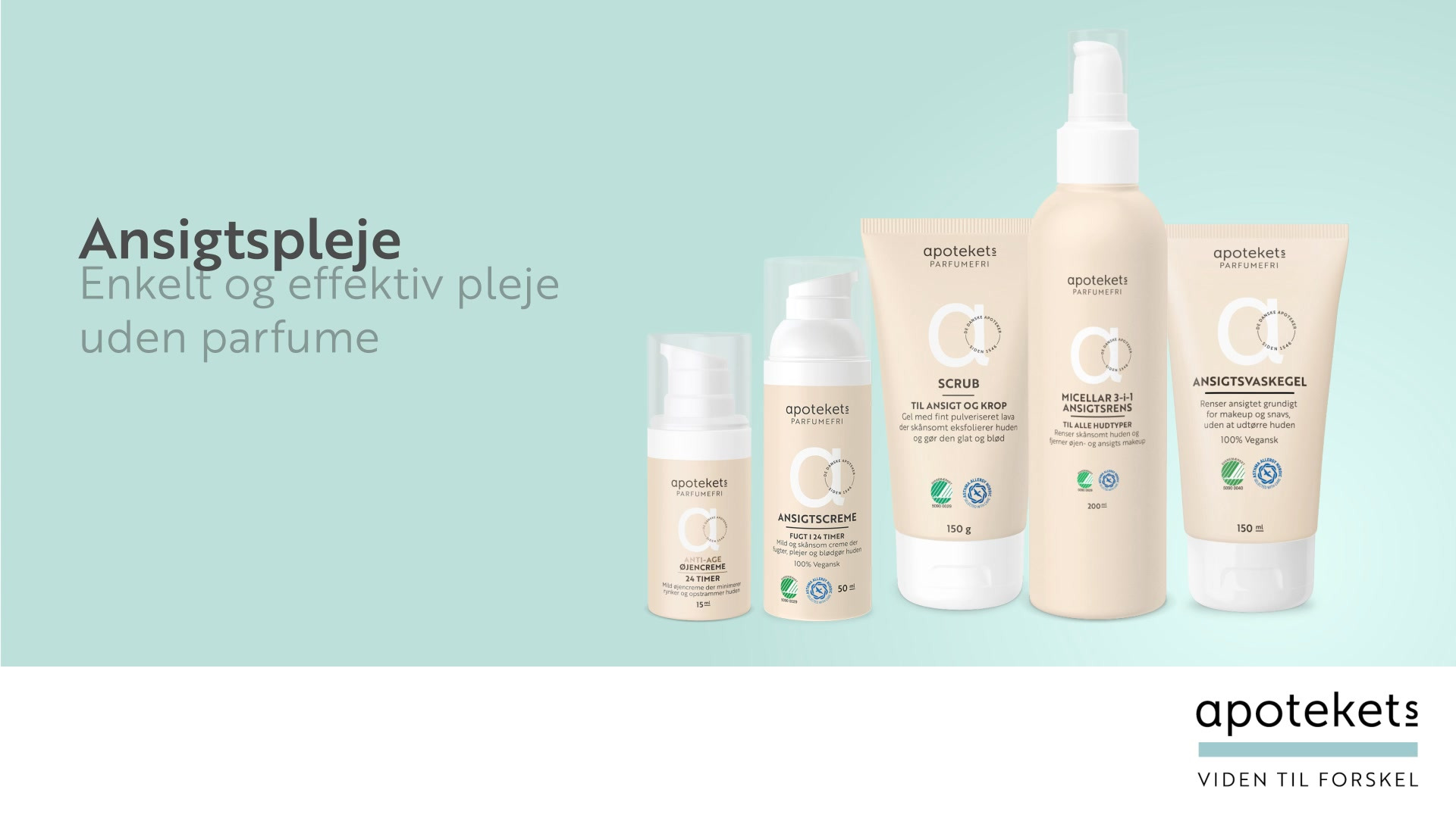 Tryg og parfume-fri pleje hos Herning Løve Apotek: Oplev vores Svanemærkede hud- og hårplejeserie