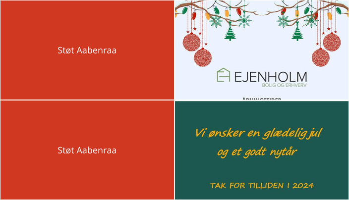 Nyt fra EJENHOLM BOLIG & ERHVERV og LANDBOGRUPPEN SØNDERJYSK