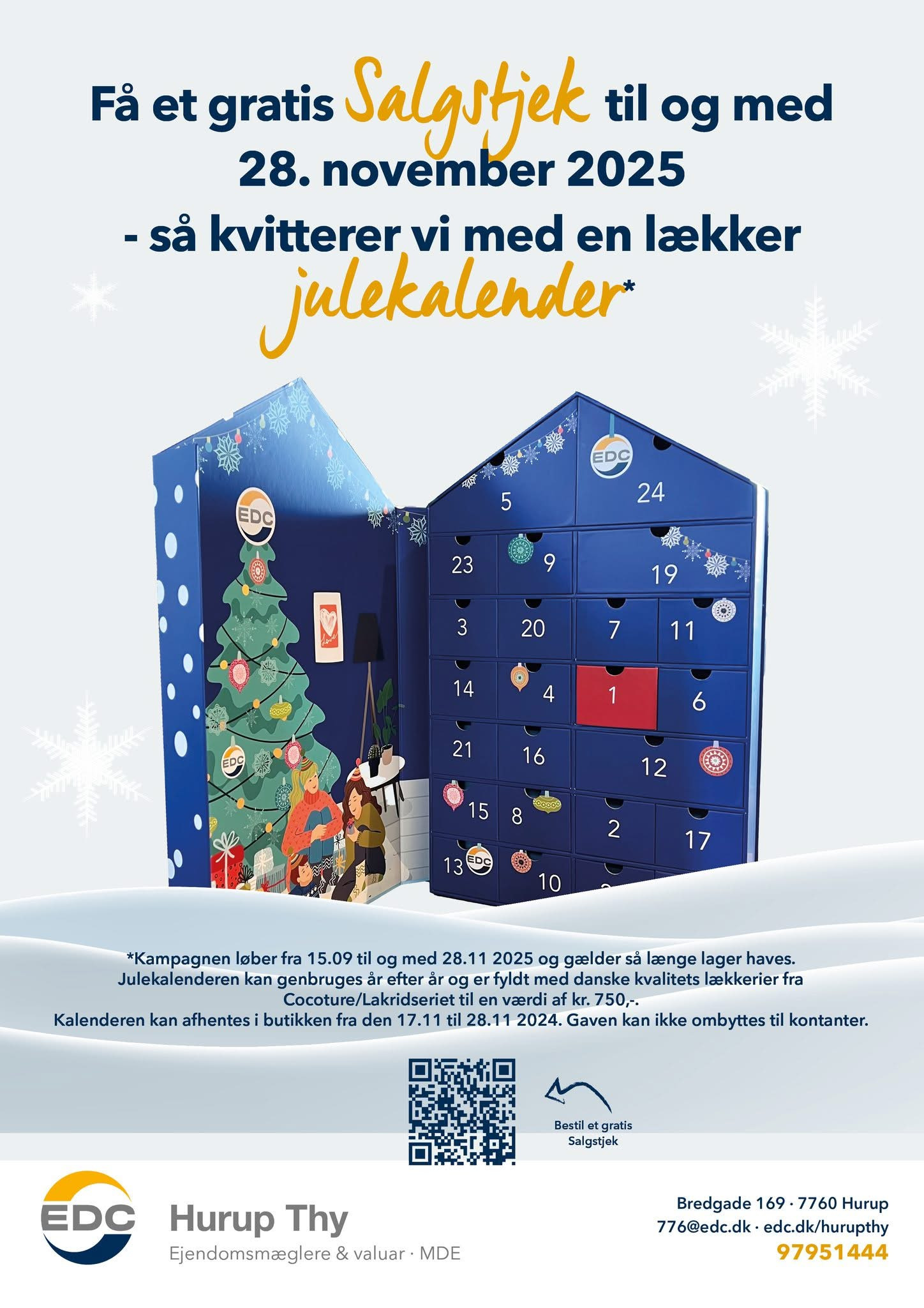 EDC Hurup Thy tilbyder luksusjulekalendere til nye sælgere