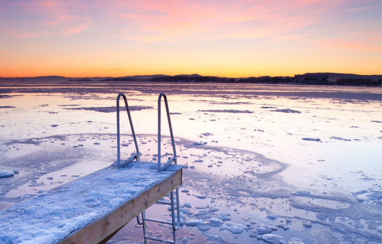 Sauna og vinterbadning hitter