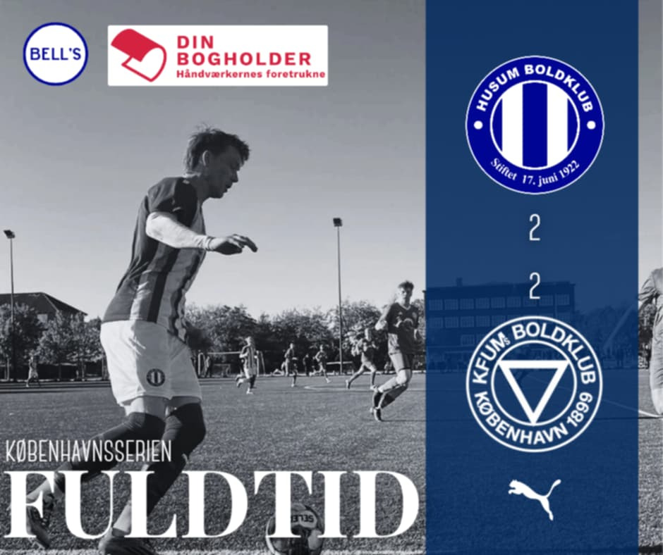 Husum og KFUM delte pointene efter svag anden halvleg