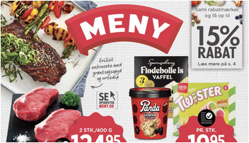 Argentinsk entrecote til 124,95 kr. og Arla Cultura A38 til kun 9,95 kr. hos Meny