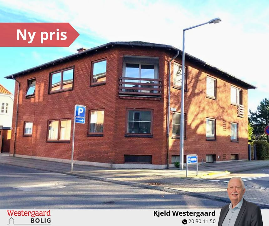 Westergaard Bolig annoncerer nedsat pris på udlejningsejendom i Brønderslev centrum