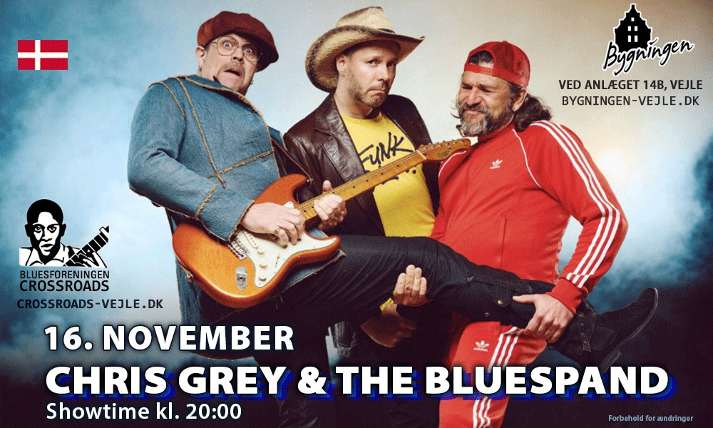 Chris Grey & The BlueSpand bringer funky blues til Vejle