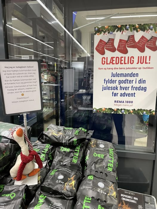 Rema 1000 Ikast inviterer børn til at finde julegåsen Julius i butikken