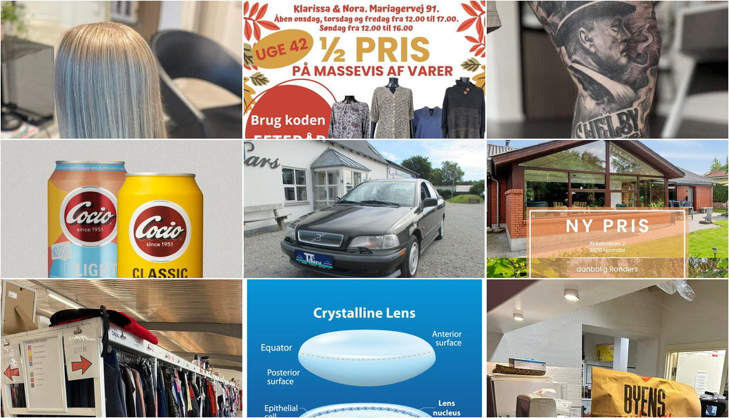 Nyt fra Frederiksberg Kødforsyning v/Christian Rytter Sørensen, Oscar Biludlejning, RANDERS STORCENTER og 20 andre