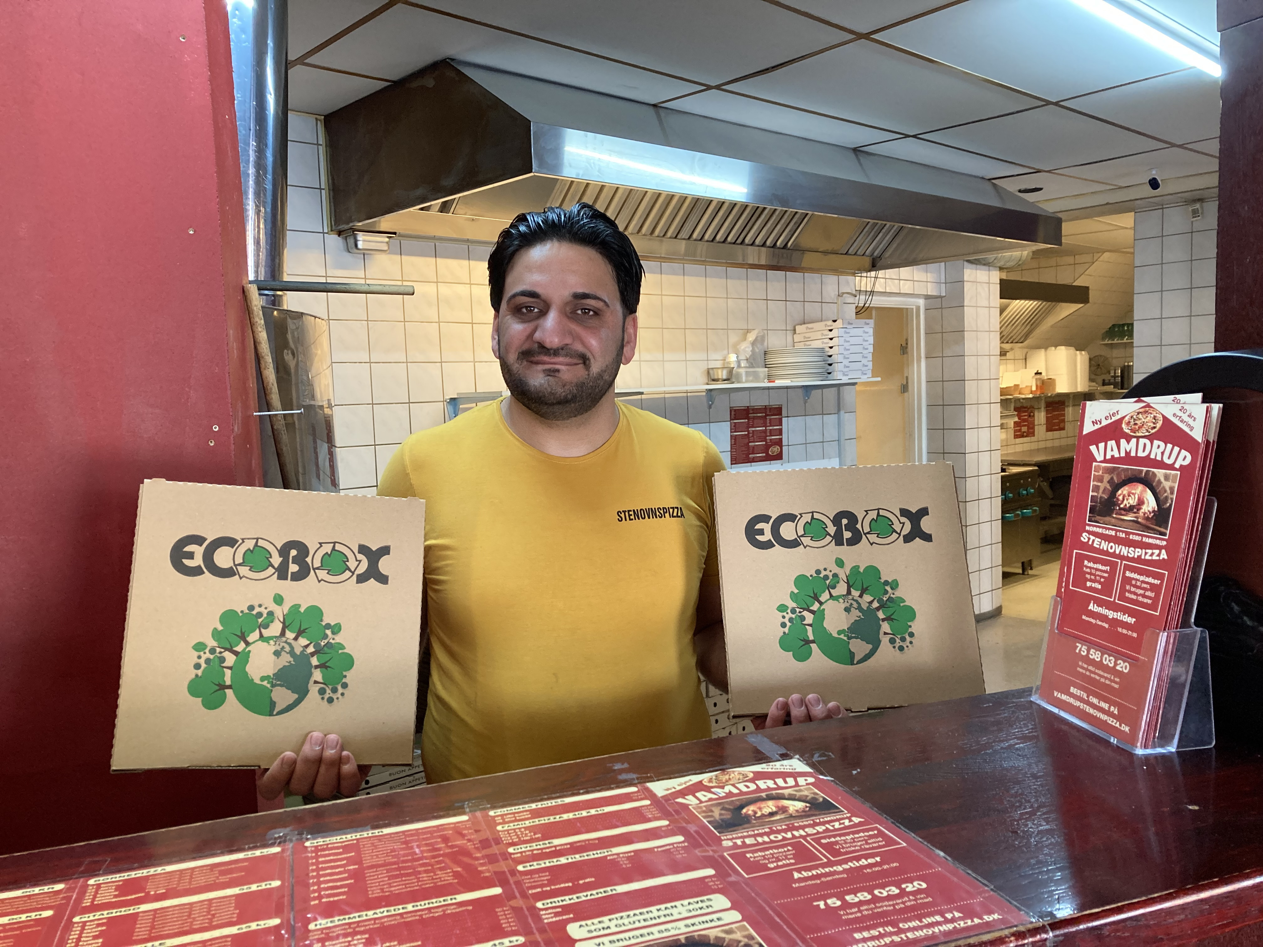 Eneste traditionelle stenovnspizza i miles omkreds