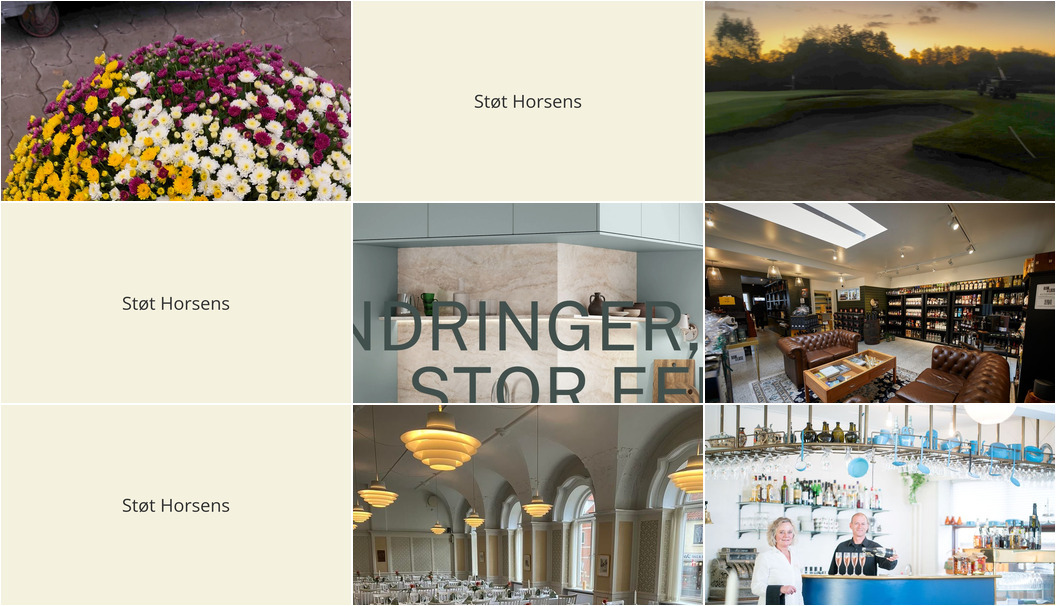 Nyt fra Romdeluxe, Cafe Oasen v/Dorthe Lyngholm Larsen & Lars Mejlstrup Larsen, Horsens golfklub og 3 andre