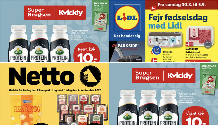 Stort udvalg af tilbud: Vin til kun 25,77 kr. og Kærgården til 10 kr. pr. stk.