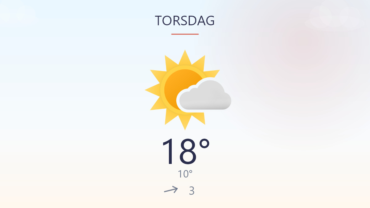 Sol og stille pust over dagen