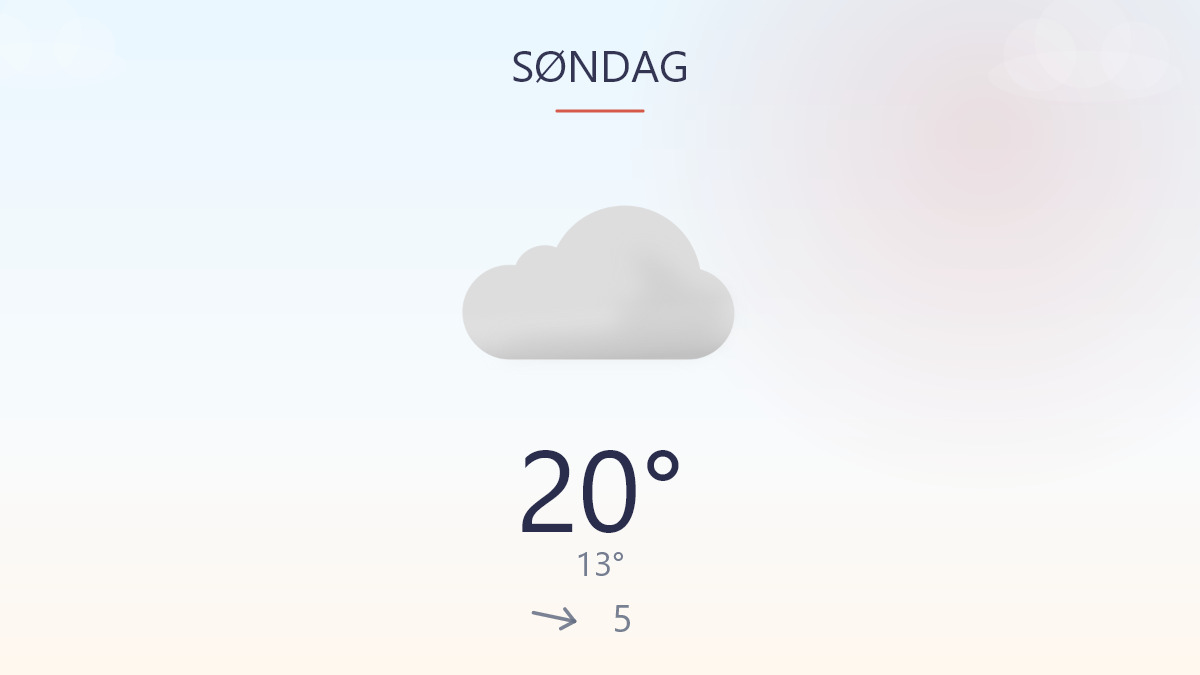 Lun dag med plads til en tur ude