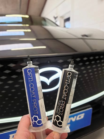 Mazda 6e får topbeskyttelse hos Detailing Center med Opti-Coat Pro3 behandling