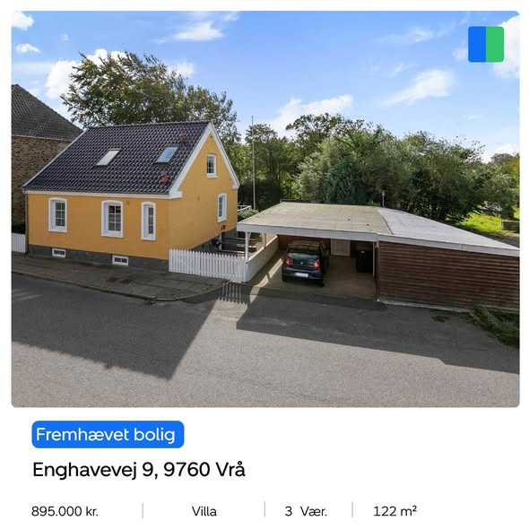 Nybolig Brønderslev & Vrå tilbyder klassisk villa i Vrå tæt på skole og indkøb