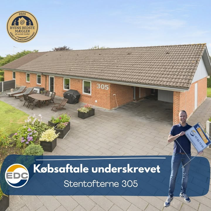 EDC Ejendomsgruppen Struer underskriver købsaftale på Stentoft erne 305
