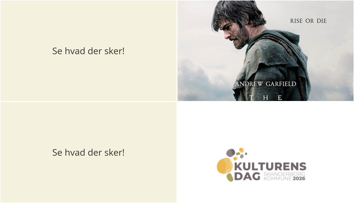 Weekendaktiviteter i Galten: Episk film og Kulturens Dag