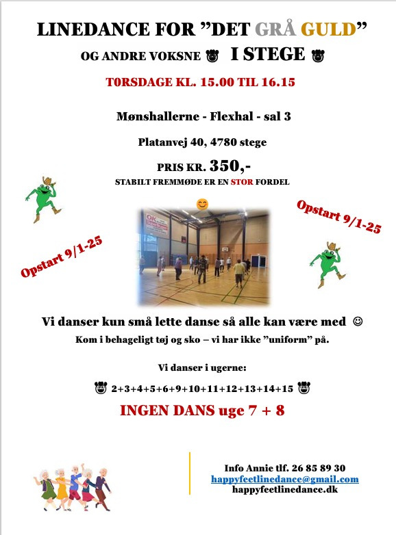 Friskonister: Linedance for det grå guld i Stege