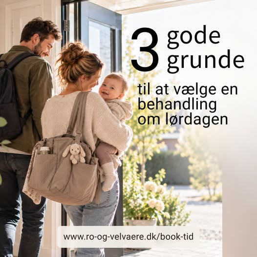Ro & velvære giver 3 gode grunde til behandling med baby eller barn om lørdagen