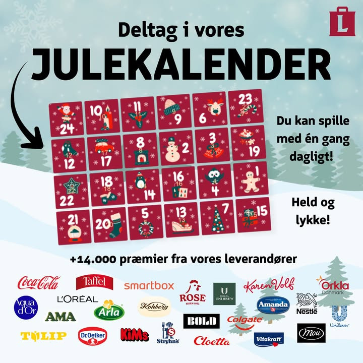 Deltag i Løvbjerg Frederikshavns julekalender og vind præmier hver dag