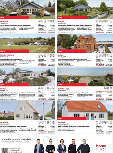 Home Kerteminde-Munkebo præsenterer nye boliger og handler i denne uges avis