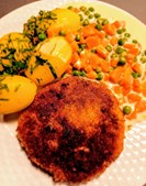 Njordkøkken tilbyder smørstegt karbonade med lækkert tilbehør til afhentning