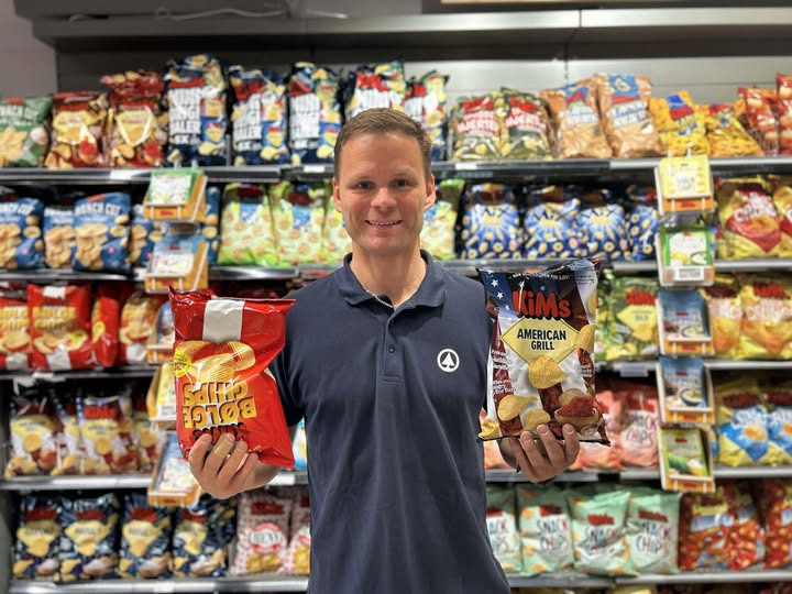 Spar Suldrup lancerer lørdagskonkurrence: Vind Kims chips ved at dele, hvem du vil dele med