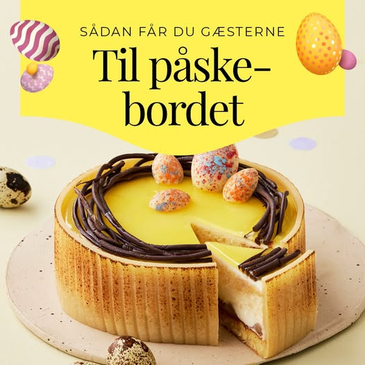 Højene Bageri Aps præsenterer ny påske deluxe-kage