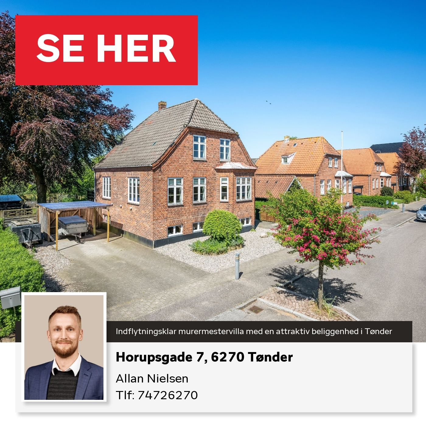 Home Tønder: Indflytningsklar murermestervilla med attraktiv beliggenhed til salg i Tønder