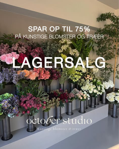 Lagersalg.com holder October Studio lagersalg i Gentofte med op til 75% rabat