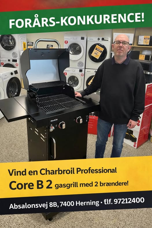 Skousen Herning lancerer forårskonkurrence med chance for at vinde gasgrill