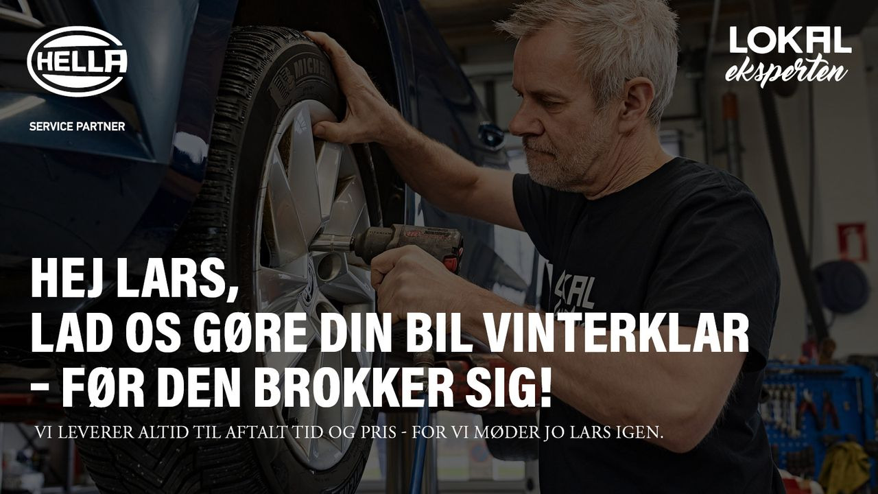 Vesterkjær Auto: Husk at booke tid til hjulskifte inden vinteren
