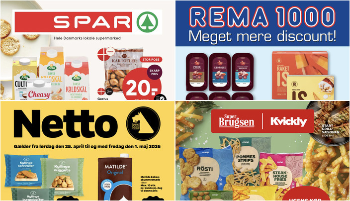 Gode lokale tilbud: Steff Houlberg pølser til 20 kr. og Magnum is til 25 kr.