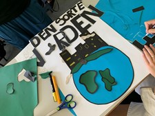 Elever udstiller grønne budskaber