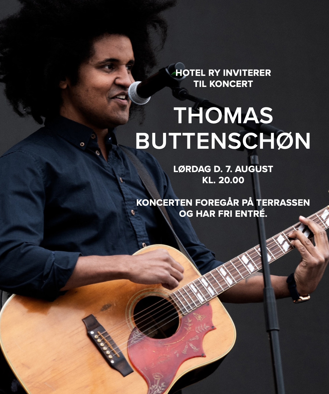 Hotel Ry inviterer til sommerkoncert med Thomas Buttenschøn
