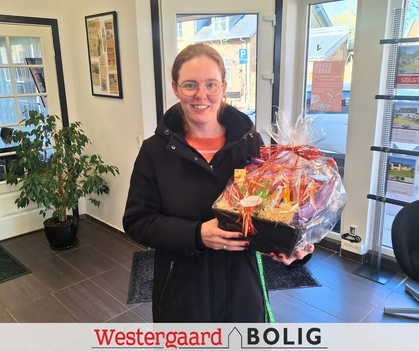 Westergaard Bolig lykønsker Pernille som vinder af sidste uges konkurrence