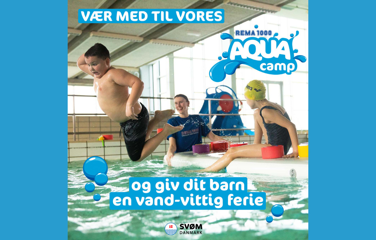 En lukket svømmehal stopper ikke Odder Svømmeklub, der i år afholder deres traditionelle svømmelejre i Vandhalla i Hou