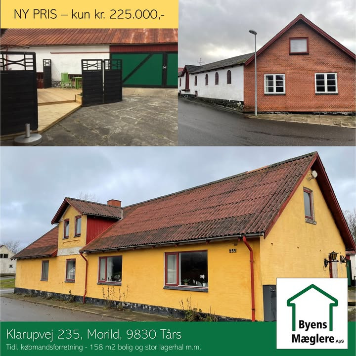 Byens Mæglere ApS, Hjørring tilbyder en unik ejendom til ny pris
