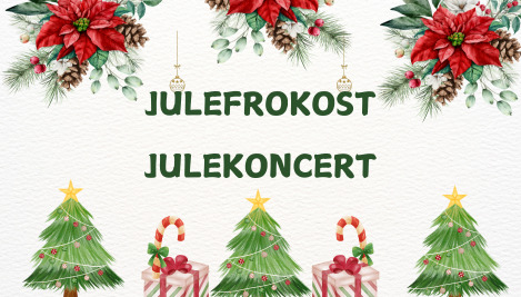 Festlig julekoncert og julebord i Folkehuset Skåde