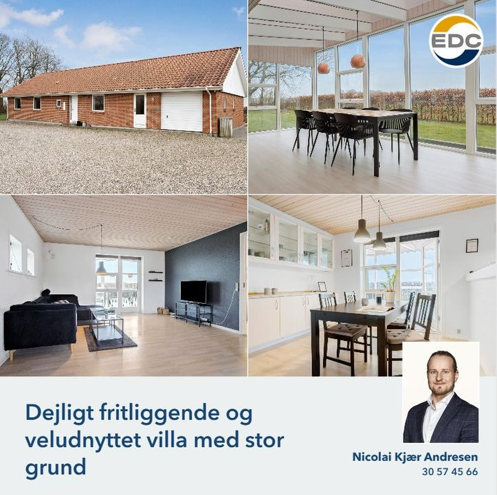 EDC Vejen annoncerer charmerende villa med stor grund på Lundtoftevej 3