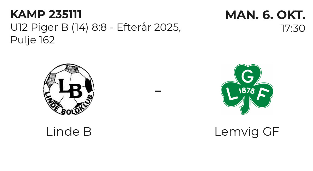 Lemvig GF U12-piger stormer frem med storsejr mod Linde B
