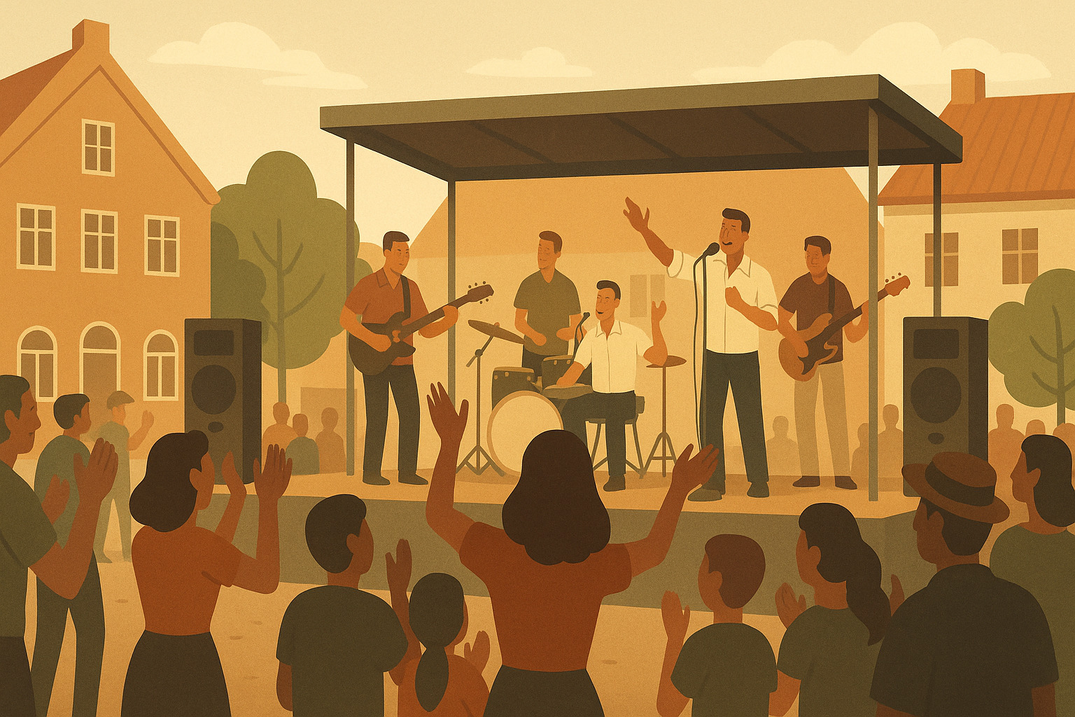 KopiBandet.DK skaber feststemning på Grenaa Torv