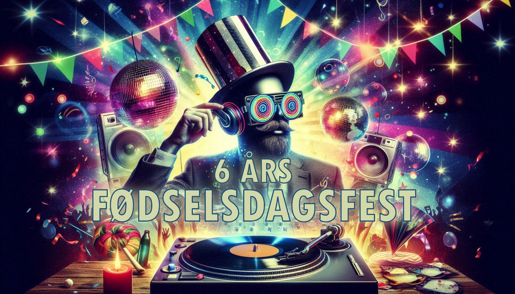 Fejr Gluds Café's 6-års jubilæum med fest og farver