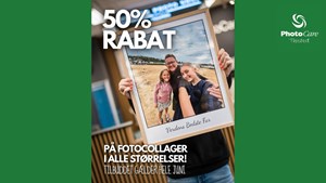 Fremkald dine minder med 50% rabat på collager hos PhotoCare Thisted
