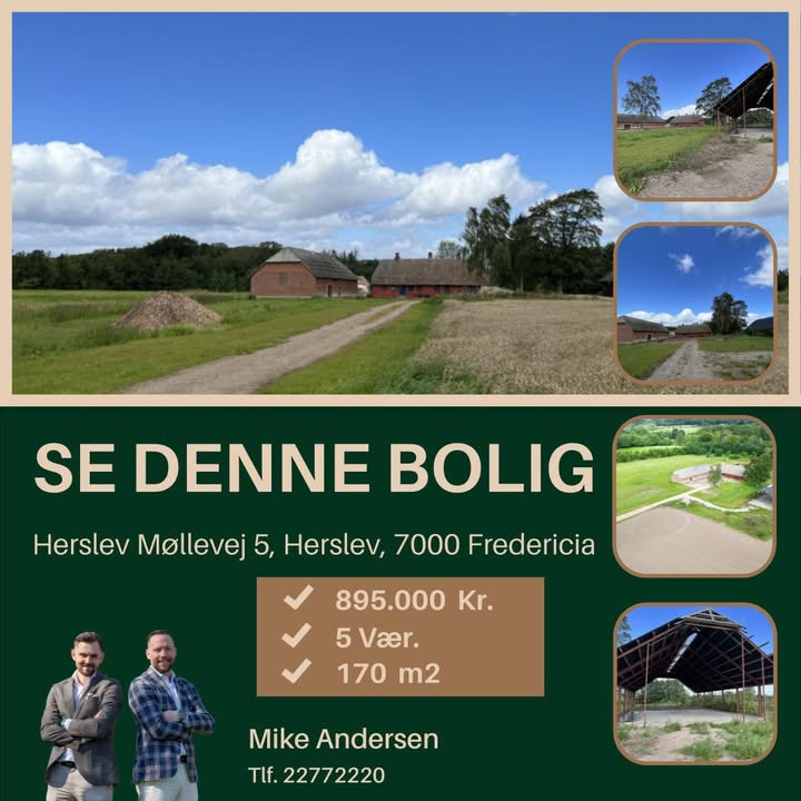 Ejendomsmægler Mike Andersen tilbyder unik mulighed for boligdrøm på Herslev Møllevej